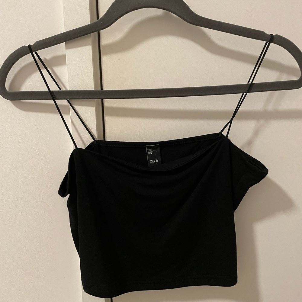 Black Cropped Tanktop